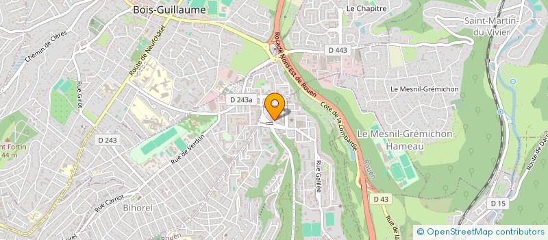 localisation de l'entreprise CENTRE DE SANTE HAUTS DE ROUEN à ROUEN