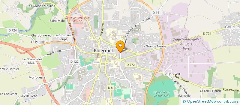 localisation de l'entreprise CENTRE DE SANTE INFIRMIER DE PLOERMEL ET DES ENVIRONS à PLOERMEL