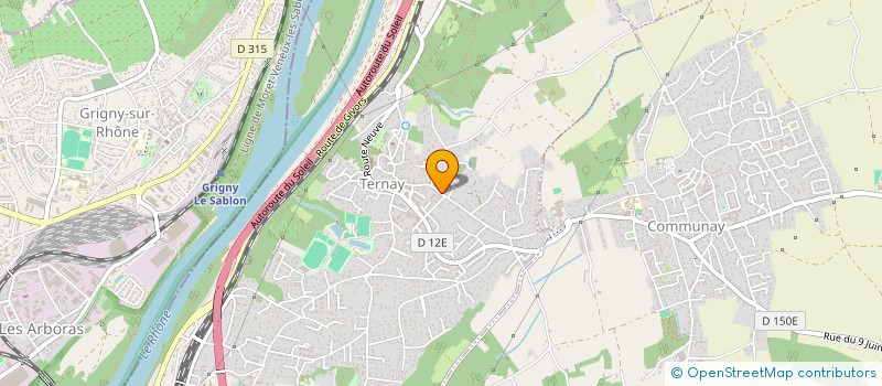 localisation de l'entreprise CENTRE DE SANTE KINEVIA  TERNAY