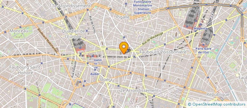 localisation de l'entreprise CENTRE DE SANTE LA FAYETTE  PARIS