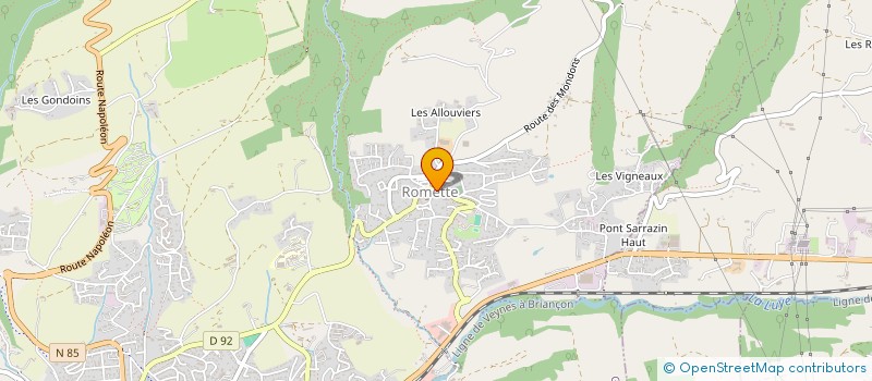 localisation de l'entreprise CENTRE DE SANTE LE ROMETTIN  GAP