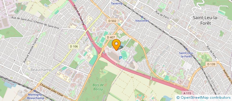 localisation de l'entreprise CENTRE DE SANTE LES PORTES DE TAVERNY à TAVERNY