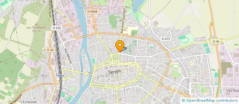 localisation de l'entreprise CENTRE DE SANTE LES SENONS à SENS
