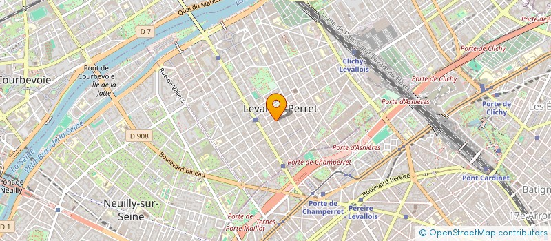 localisation de l'entreprise CENTRE DE SANTE LEVALLOIS à LEVALLOIS-PERRET