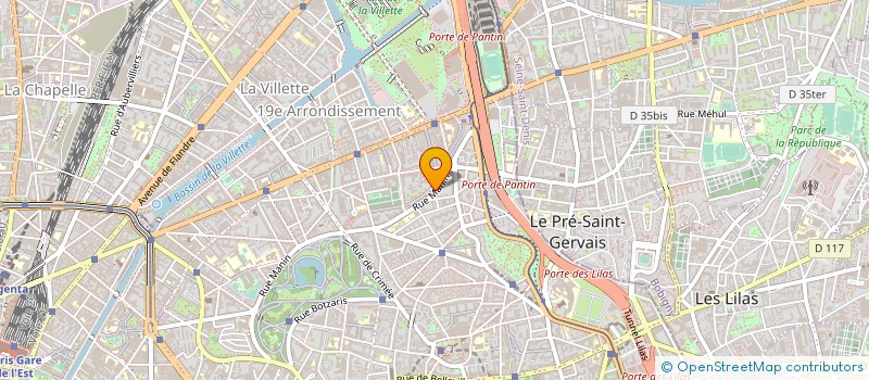 localisation de l'entreprise CENTRE DE SANTE MANIN  PARIS