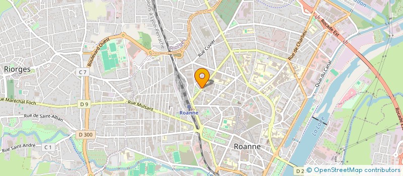 localisation de l'entreprise CENTRE DE SANTE MARAIS CHAMBERY  ROANNE