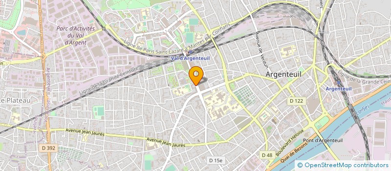 localisation de l'entreprise CENTRE DE SANTE MEDICO DENTAIRE ARGENTEUIL à ARGENTEUIL