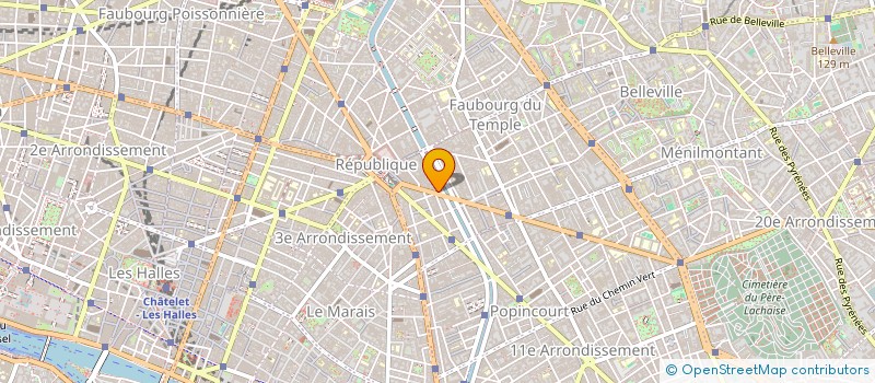 localisation de l'entreprise CENTRE DE SANTE MEDICO DENTAIRE PARIS REPUBLIQUE (C.S.M.D.P.R)  PARIS