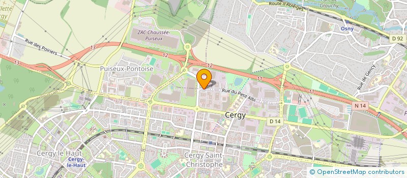 localisation de l'entreprise CENTRE DE SANTE OPHTALMOLOGIQUE  OSNY