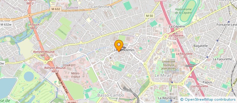 localisation de l'entreprise CENTRE DE SANTE POLYVALENT DES PRADETTES à TOULOUSE