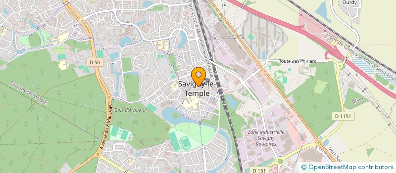 localisation de l'entreprise CENTRE DE SANTE POLYVALENT SENART  SAVIGNY-LE-TEMPLE