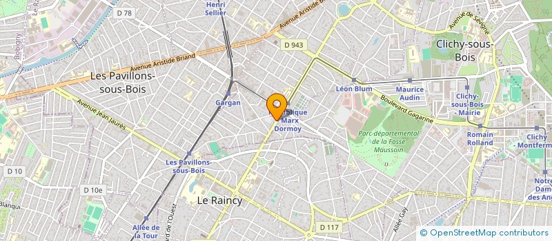 localisation de l'entreprise CENTRE DE SANTE REPUBLIQUE  LIVRY-GARGAN