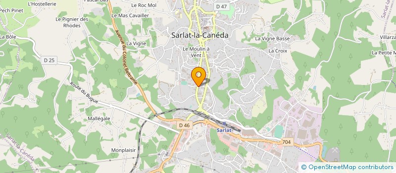 localisation de l'entreprise CENTRE DE SANTE SARLAT PERIGORD NOIR à SARLAT-LA-CANEDA