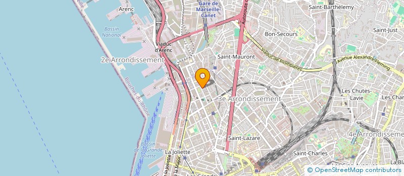 localisation de l'entreprise CENTRE DE SANTE VISUELLE à MARSEILLE