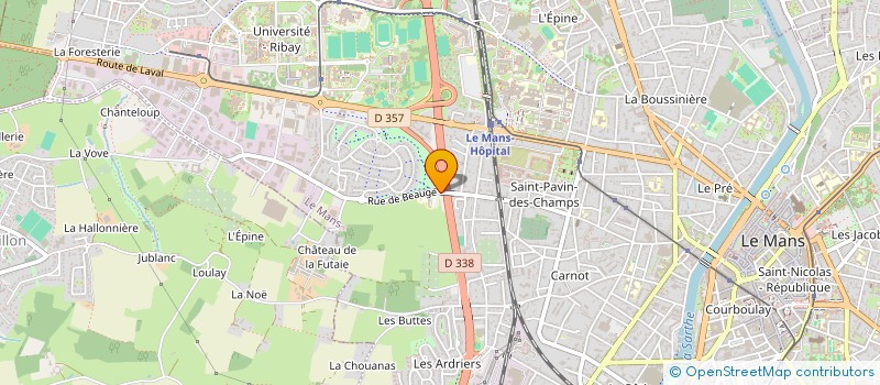 localisation de l'entreprise CENTRE DE SERVICES AUX ASSOCIATIONS à LE MANS
