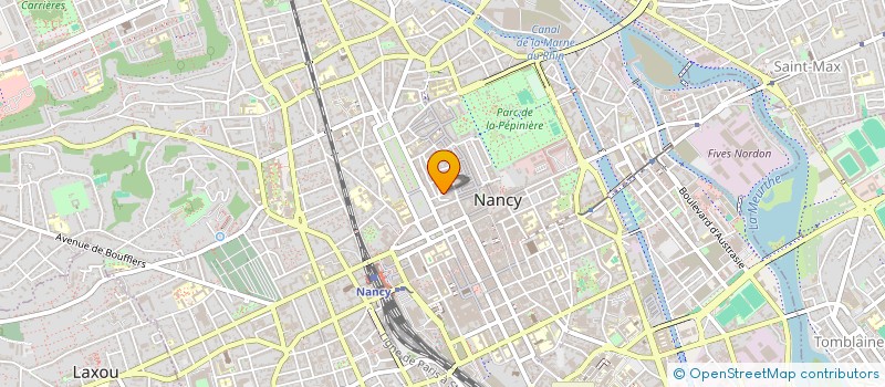 localisation de l'entreprise CENTRE DE SERVICES INFORMATIQUE à NANCY