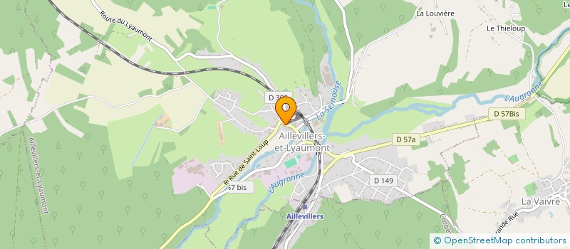 localisation de l'entreprise CENTRE DE SOINS ADMR  AILLEVILLERS-ET-LYAUMONT