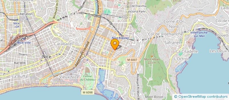 localisation de l'entreprise CENTRE DE SOINS DE RIQUIER à NICE