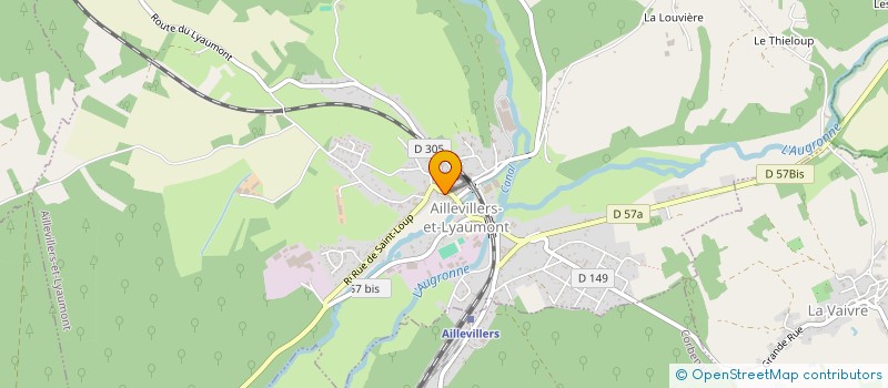 localisation de l'entreprise CENTRE DE SOINS INFIRMIERS à AILLEVILLERS-ET-LYAUMONT