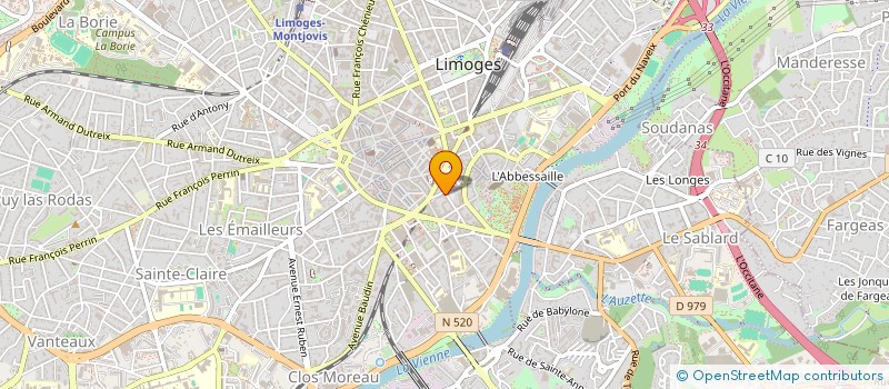 localisation de l'entreprise CENTRE DE SOINS INFIRMIERS ARCADIE à LIMOGES