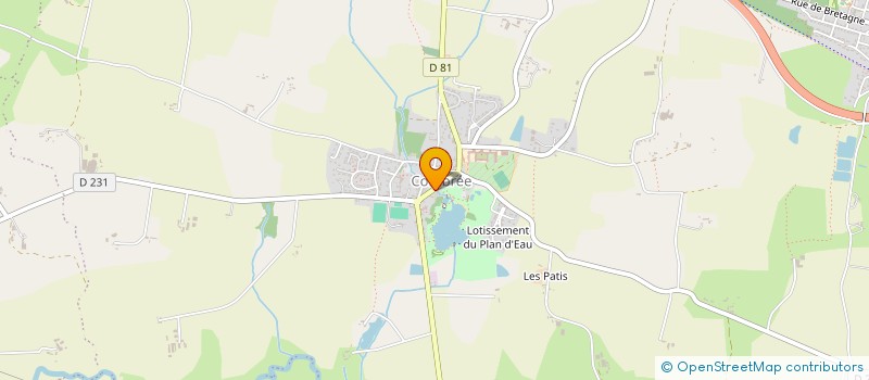localisation de l'entreprise CENTRE DE SOINS INFIRMIERS COMBREE-POUANCE à OMBREE D'ANJOU