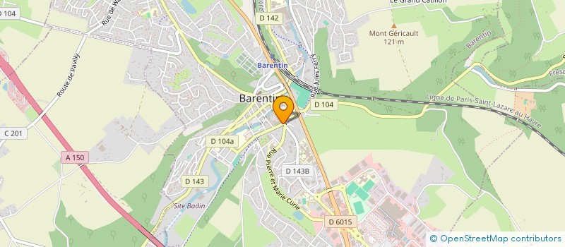 localisation de l'entreprise CENTRE DE SOINS INFIRMIERS DES RIVES  BARENTIN