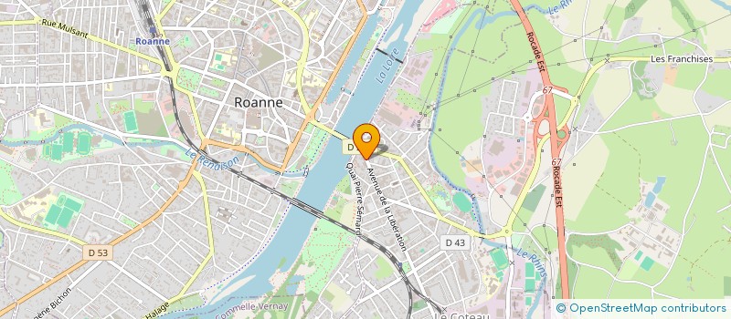 localisation de l'entreprise CENTRE DE SOINS INFIRMIERS SEMAD  LE COTEAU