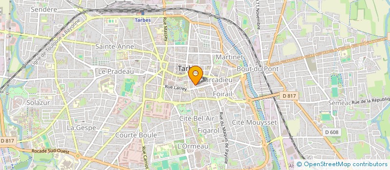 localisation de l'entreprise CENTRE DE SOINS SAINT VINCENT DE PAUL à TARBES