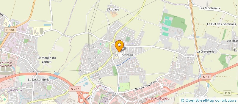 localisation de l'entreprise CENTRE DE SOINS ST VINCENT  PUILBOREAU