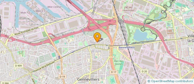 localisation de l'entreprise CENTRE DE THERAPIES DE LA PAIX - C2TP à GENNEVILLIERS