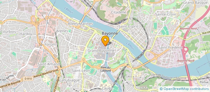 localisation de l'entreprise CENTRE DE THERAPIES PLURIDISCIPLINAIRES DE BAYONNE à BAYONNE