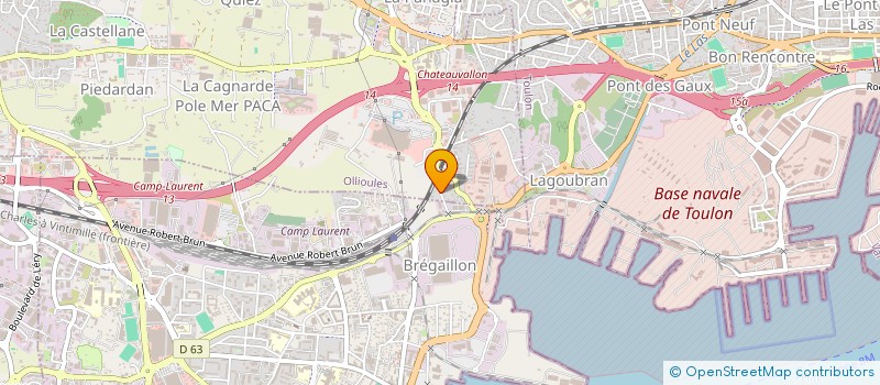 localisation de l'entreprise CENTRE DE TIR PROFESSIONNEL PACA  TOULON