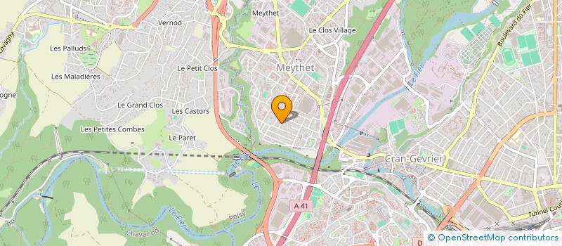 localisation de l'entreprise CENTRE DE TRAITEMENT MUTUALISTE à ANNECY