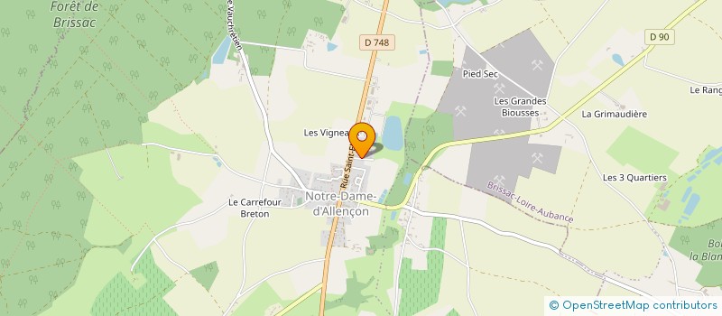 localisation de l'entreprise CENTRE DE TRAVAUX ANGERS OUEST à TERRANJOU