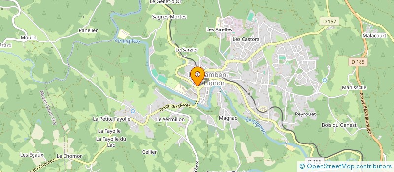localisation de l'entreprise CENTRE DE VACANCES ET DE LOISIRS DU VIVARAIS LIGNON à LE CHAMBON-SUR-LIGNON