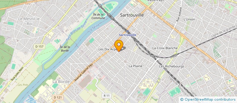 localisation de l'entreprise CENTRE DE VACANCES ET LOISIRS à SARTROUVILLE