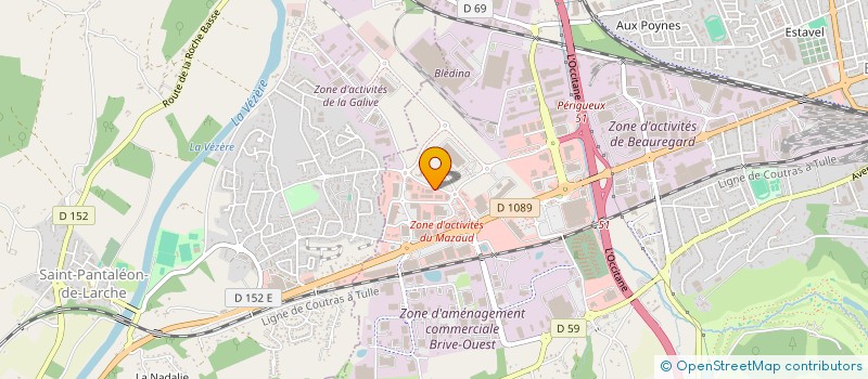 localisation de l'entreprise CENTRE DE VALORISATION AGRO RESSOURCES à BRIVE-LA-GAILLARDE
