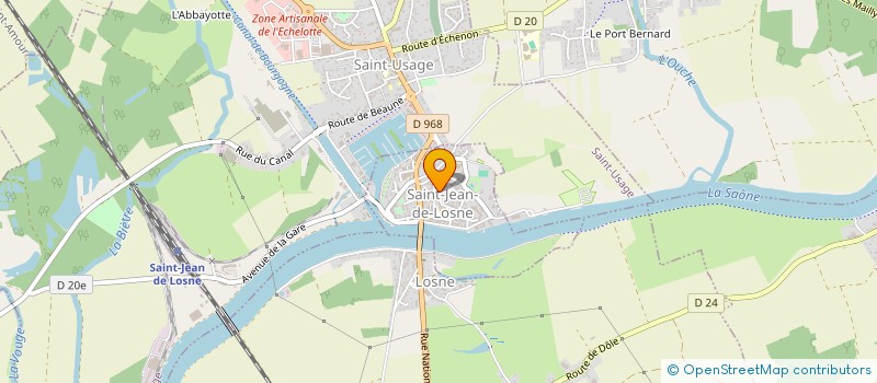 localisation de l'entreprise CENTRE DE VISION EMMANUEL RUINET - SAINT JEAN DE LOSNE  SAINT-JEAN-DE-LOSNE
