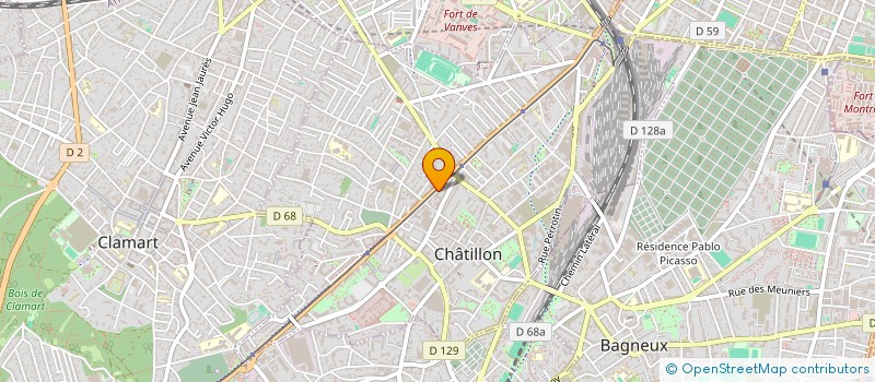 localisation de l'entreprise CENTRE DE VISION ET D'OPHTALMOLOGIE  CHATILLON