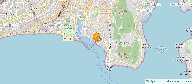 localisation de l'entreprise CENTRE DE VOILE DE NICE à NICE