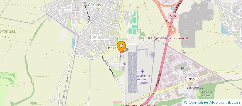 localisation de l'entreprise CENTRE DE VOL A VOILE LYONNAIS à CORBAS