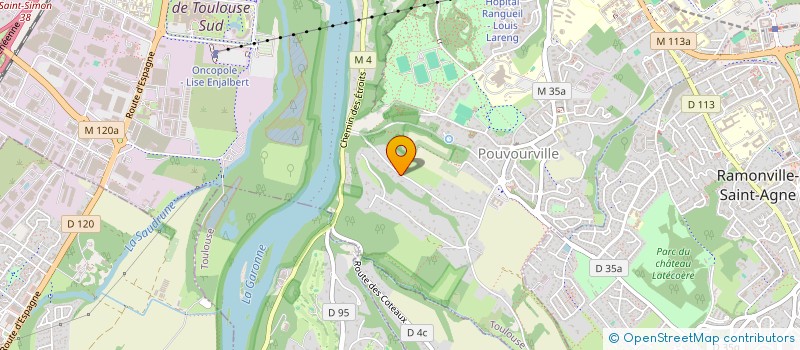 localisation de l'entreprise CENTRE DE YOGA YOGANALA à TOULOUSE