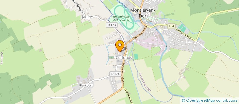 localisation de l'entreprise CENTRE DE ZOOTHERAPIE LES AUGES  BAILLY-LE-FRANC