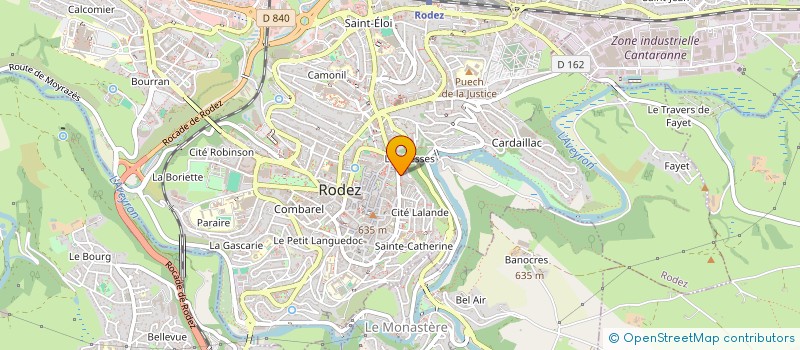 localisation de l'entreprise CENTRE DEMOCRATE SOCIAUX AVEYRON à RODEZ