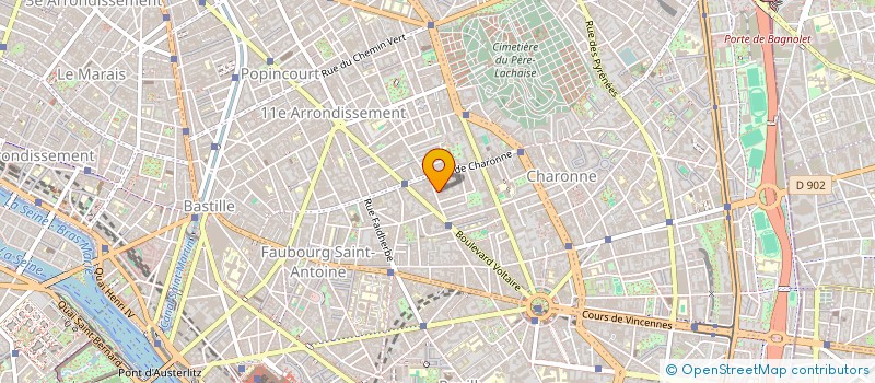 localisation de l'entreprise CENTRE DENTAIRE CHARONNE  PARIS