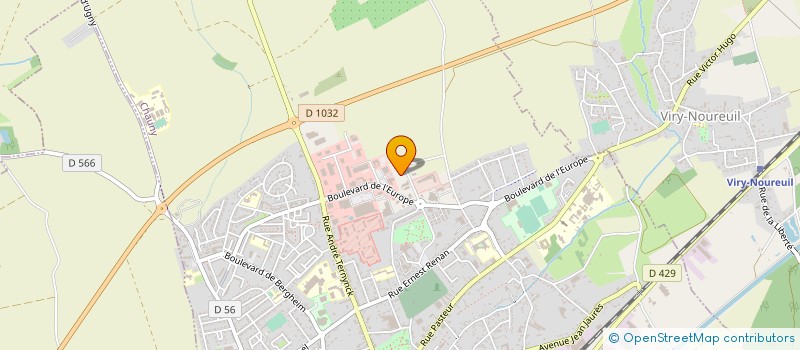 localisation de l'entreprise CENTRE DENTAIRE CHAUNOIS  CHAUNY