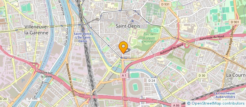 localisation de l'entreprise CENTRE DENTAIRE DU STADE DE FRANCE  SAINT-DENIS