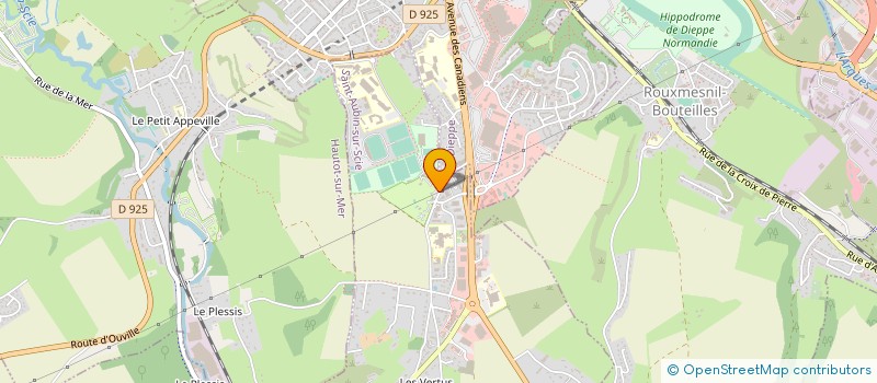 localisation de l'entreprise CENTRE DENTAIRE ET MEDICAL VICTORIA CENTER  SAINT-AUBIN-SUR-SCIE