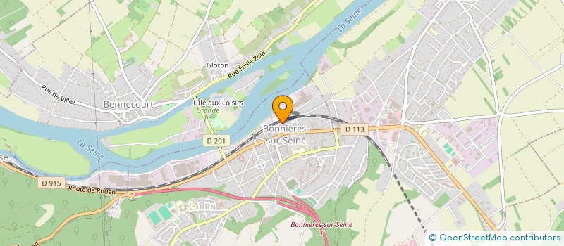 localisation de l'entreprise CENTRE DENTAIRE GARE DE BONNIERES  BONNIERES-SUR-SEINE