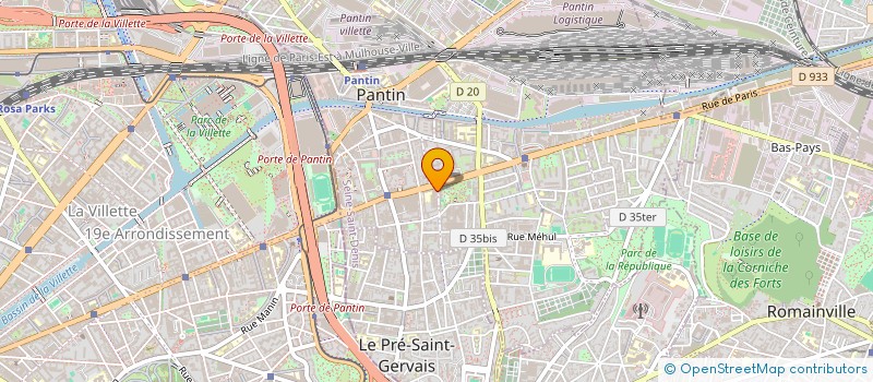 localisation de l'entreprise CENTRE DENTAIRE HOCHE à PANTIN